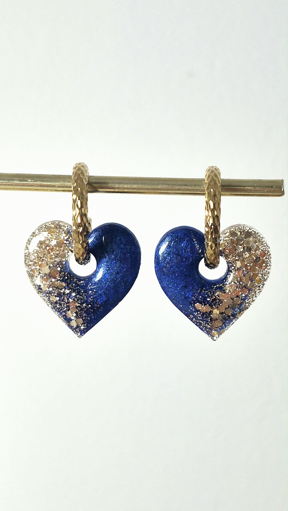 Coeurs avec paillettes