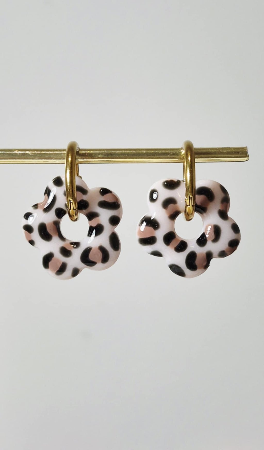 Pampilles fleurs léopard