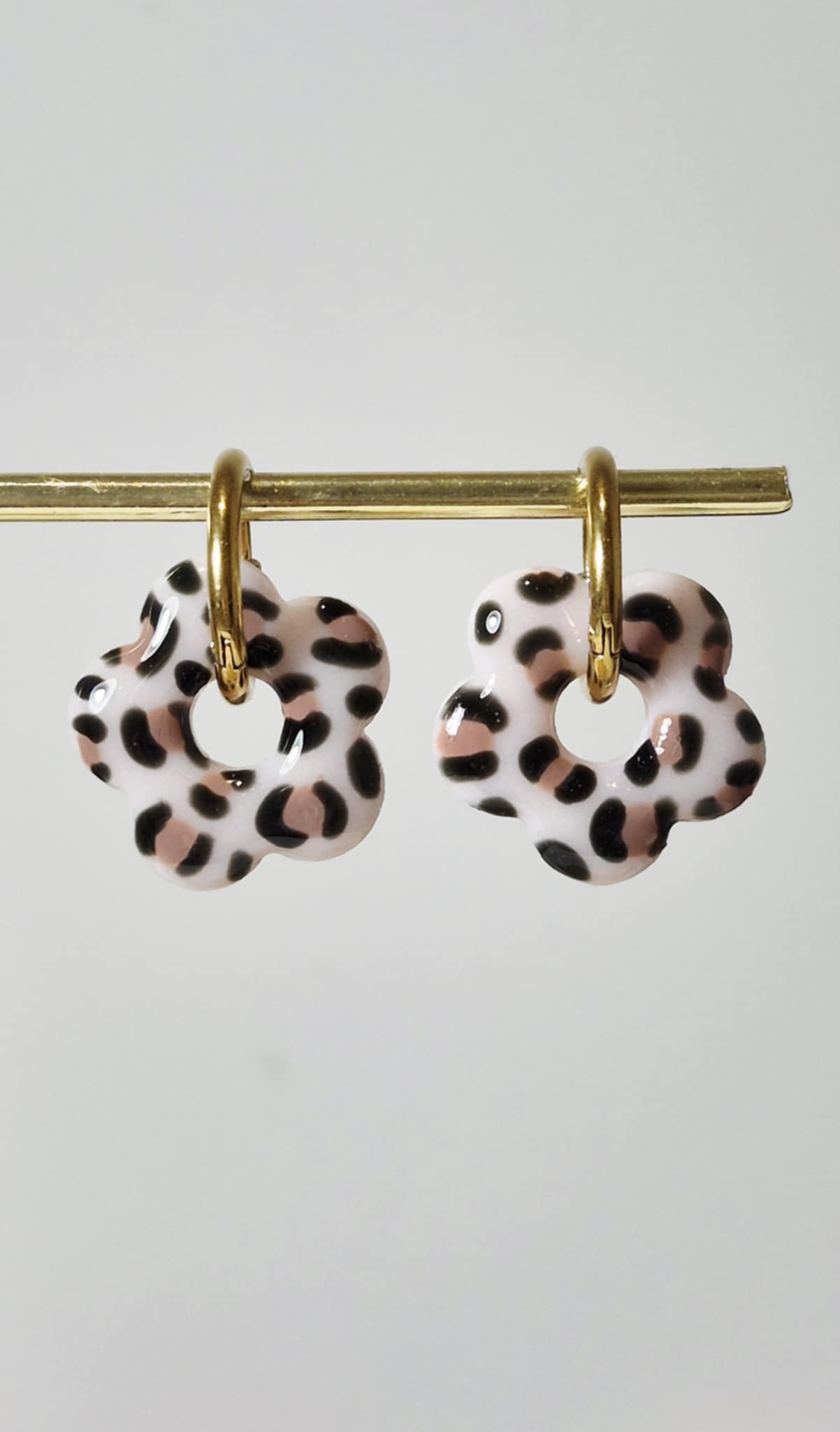 Pampilles fleurs léopard