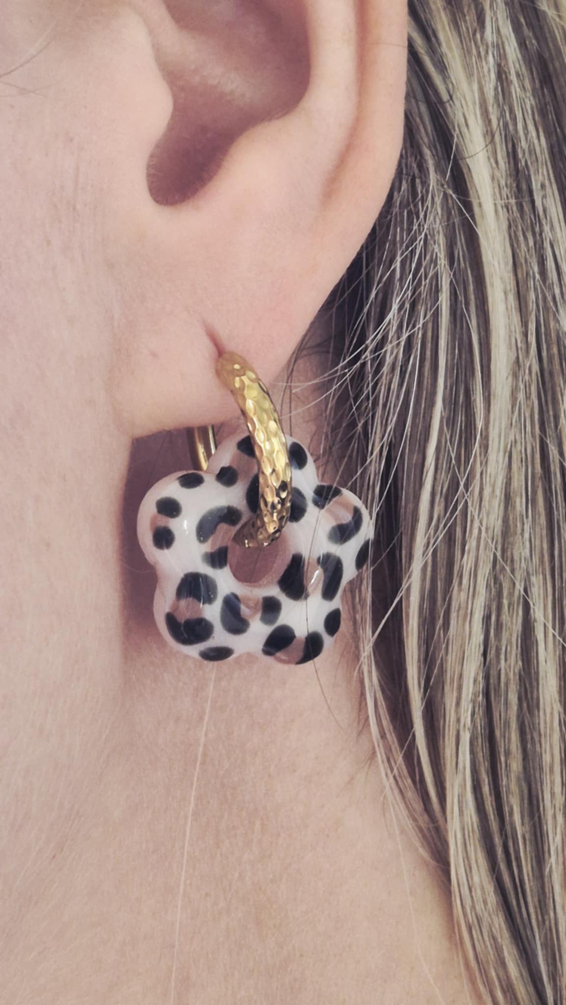 Pampilles fleurs léopard