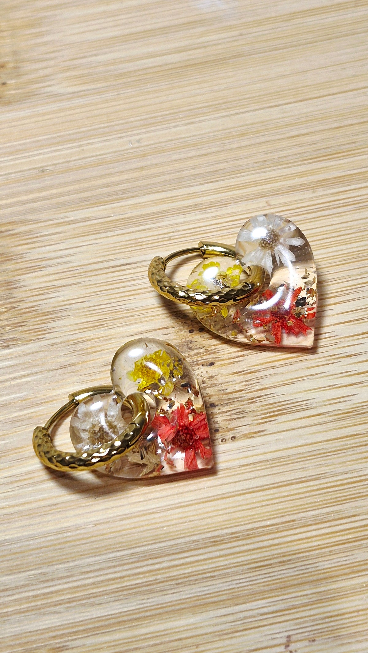 Transparentes et fleurs véritables (plusieurs modèles)