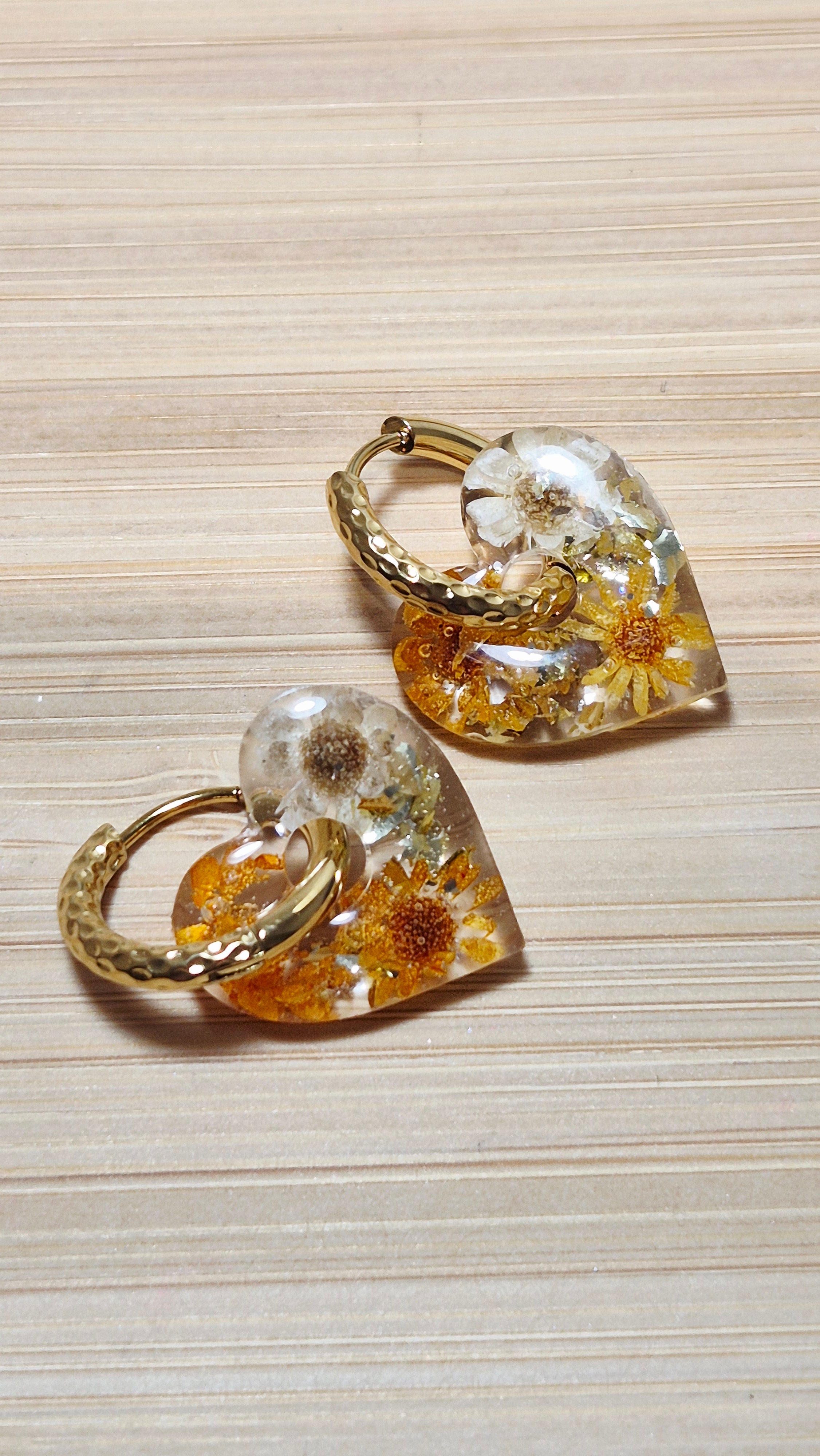 Transparentes et fleurs véritables (plusieurs modèles)