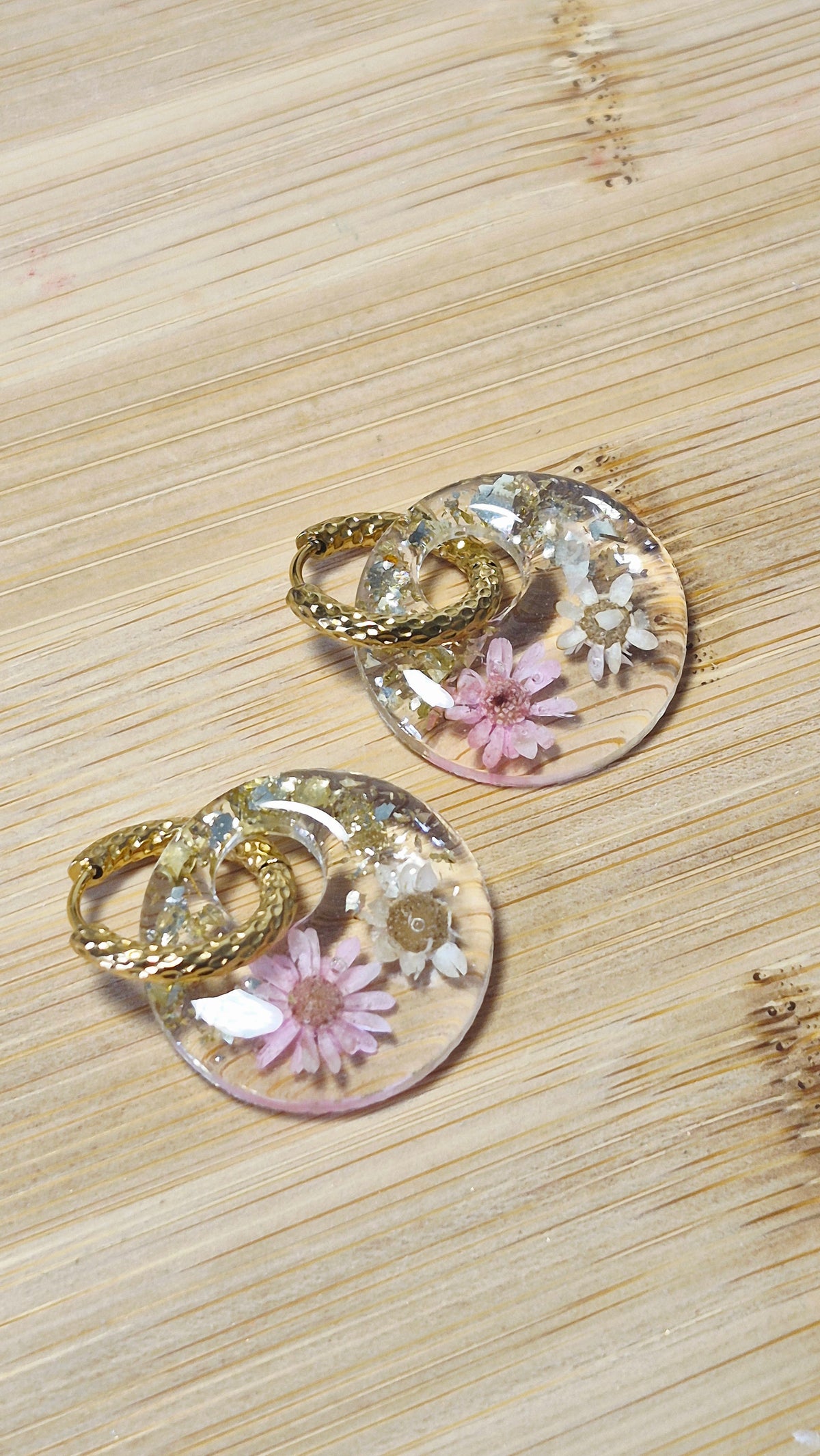 Transparentes et fleurs véritables (plusieurs modèles)