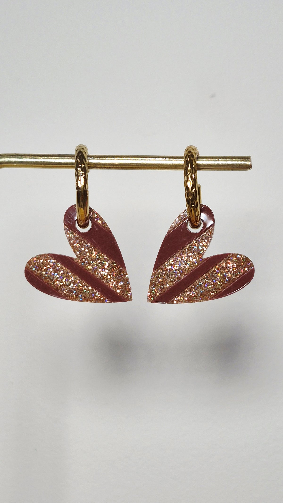 Coeurs Sofia rayés (plusieurs coloris)
