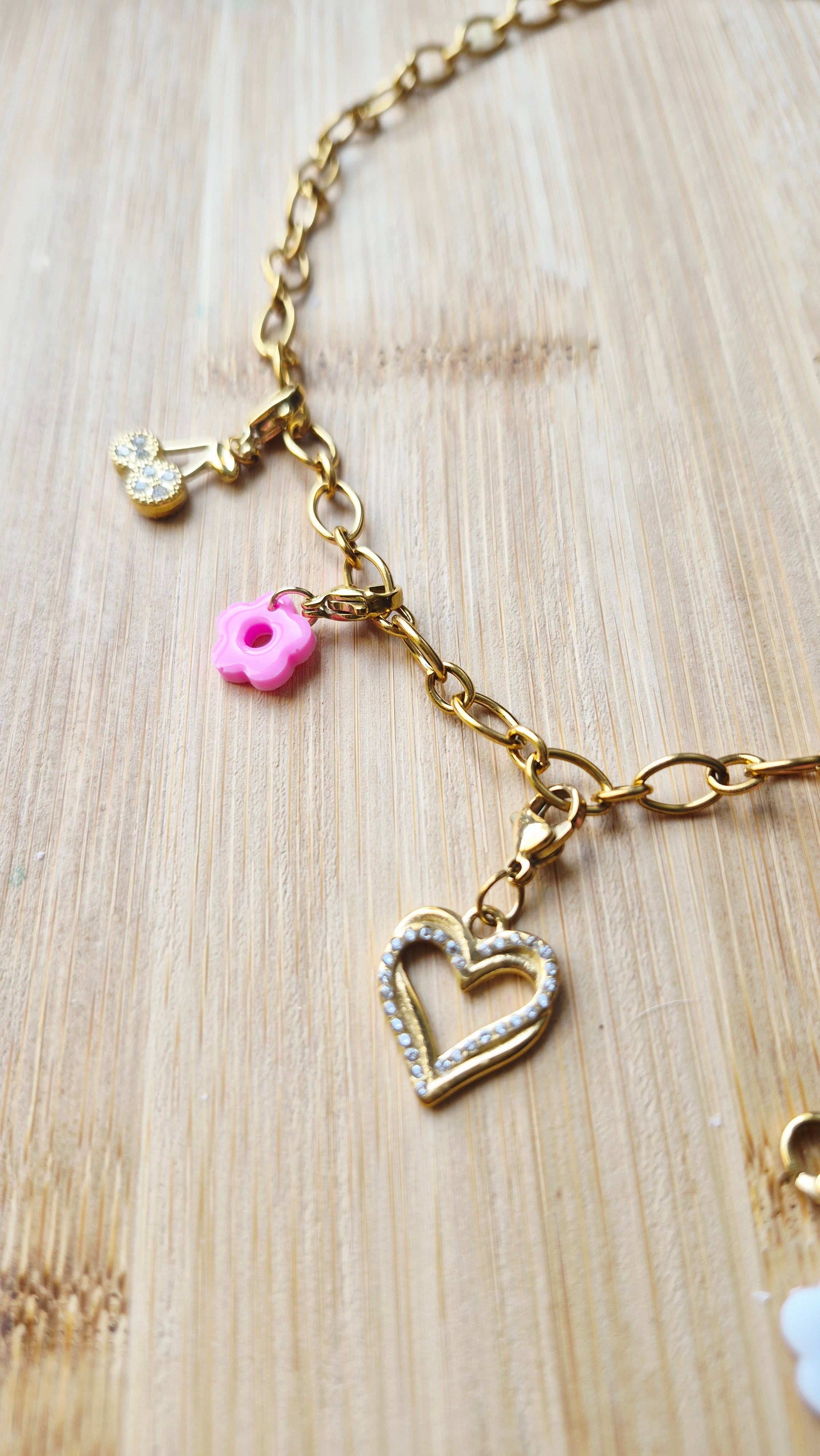 Collier charms collection pastel