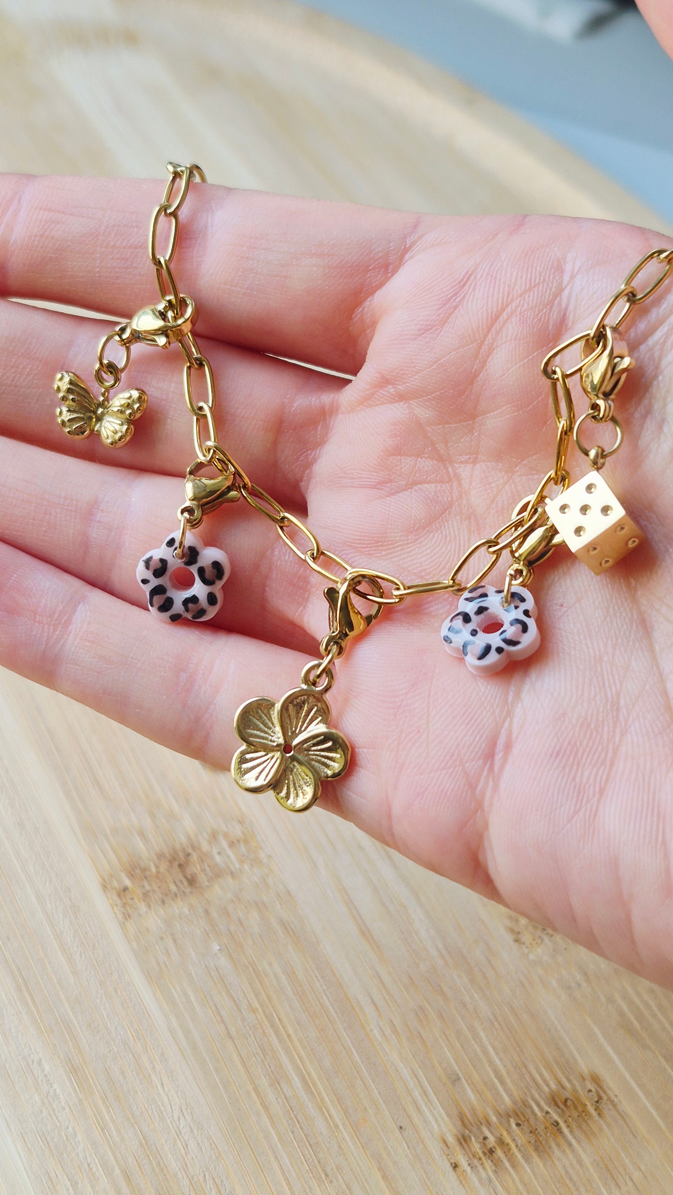 Bracelet charms collection féline