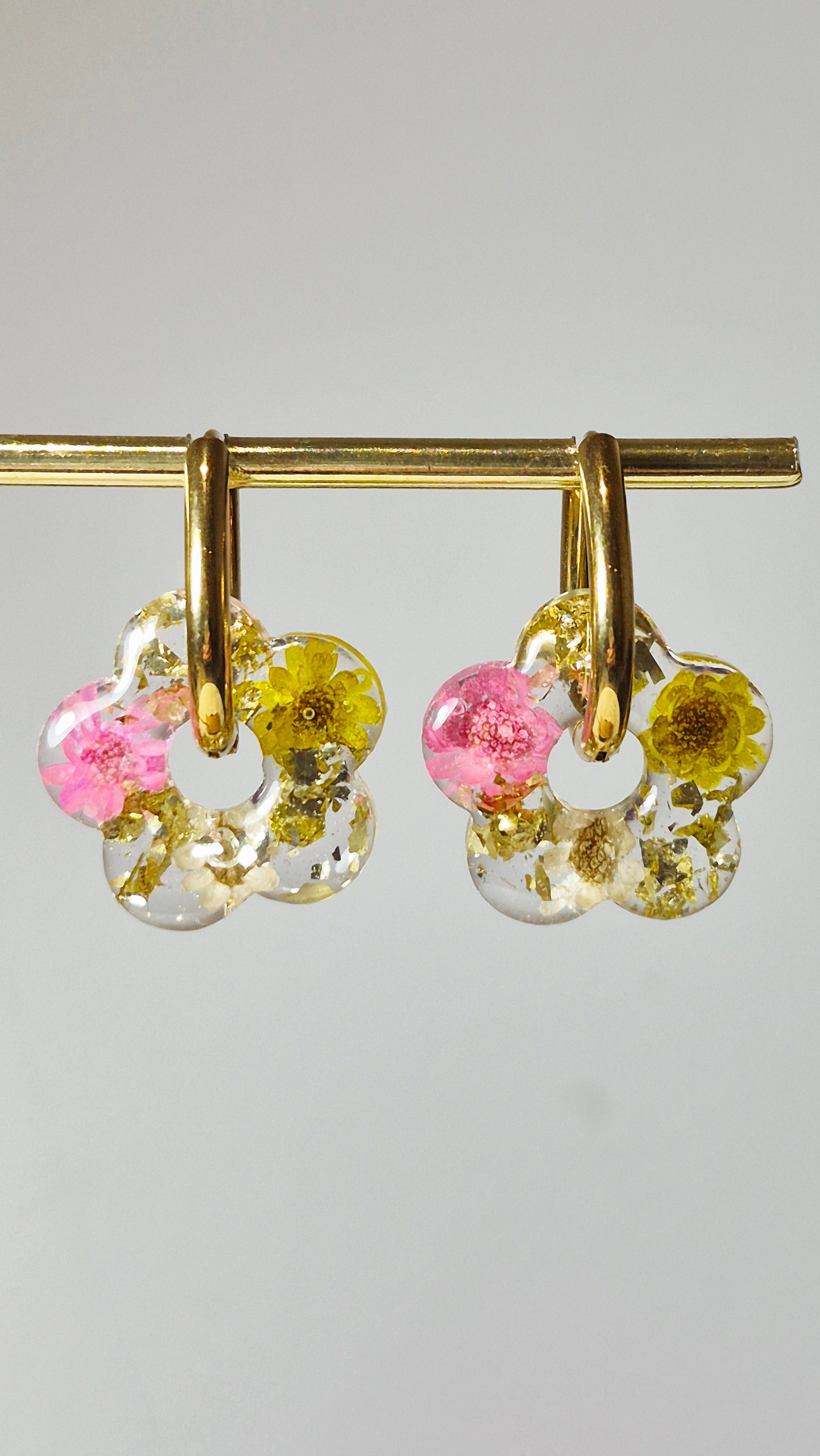 Transparentes et fleurs véritables (plusieurs modèles)