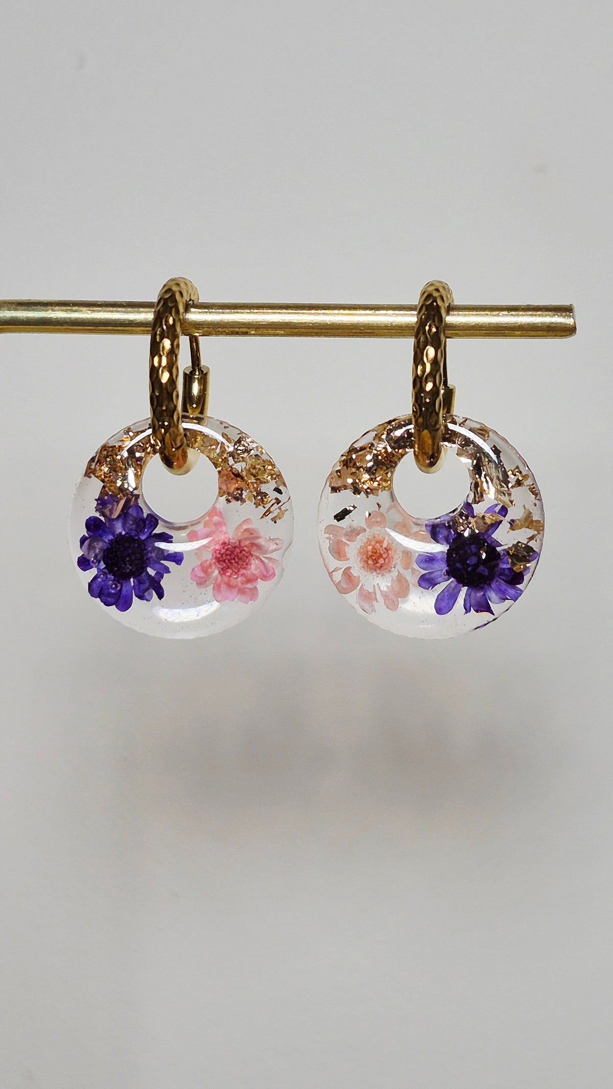 Transparentes et fleurs véritables (plusieurs modèles)