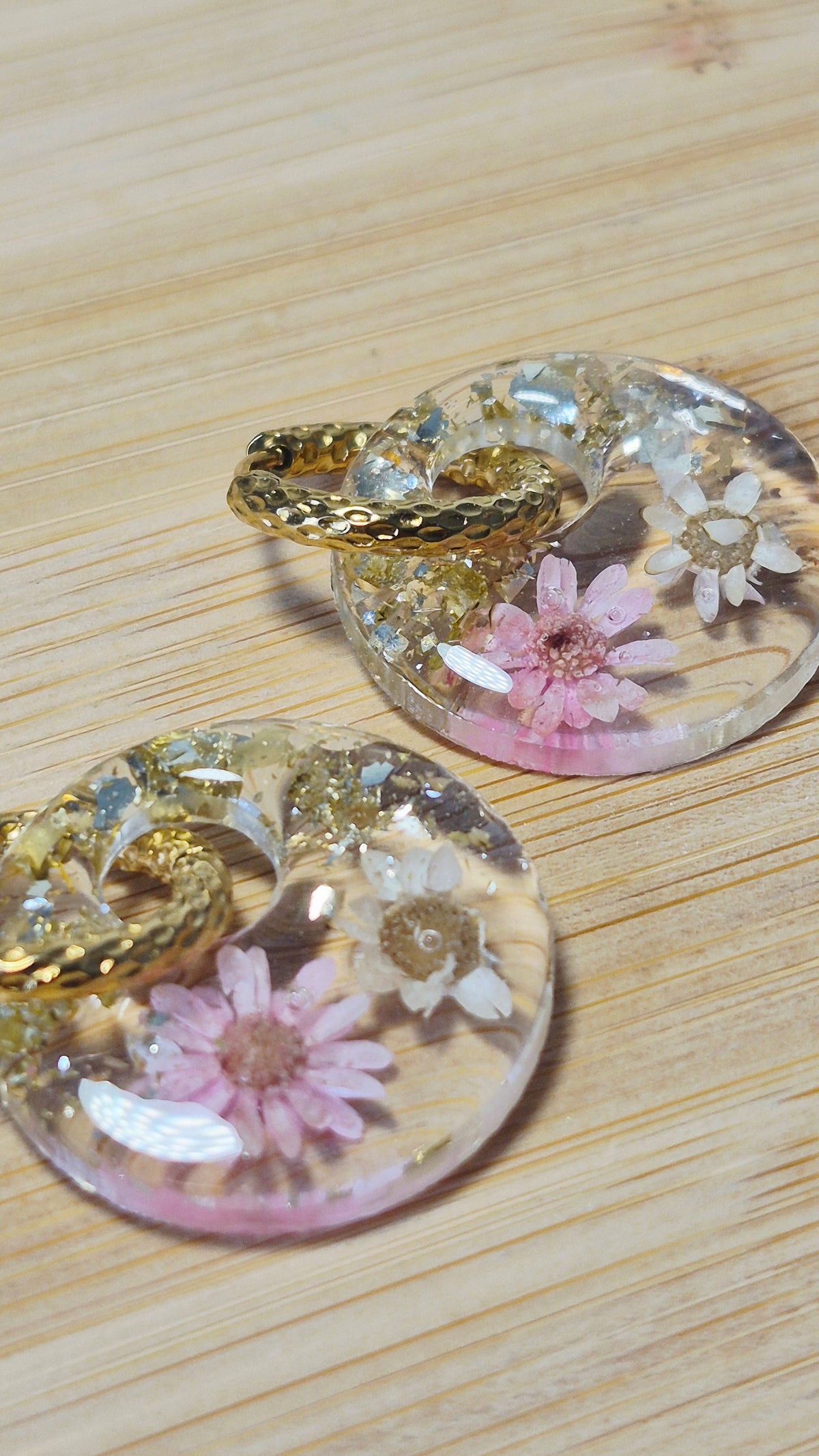 Transparentes et fleurs véritables (plusieurs modèles)