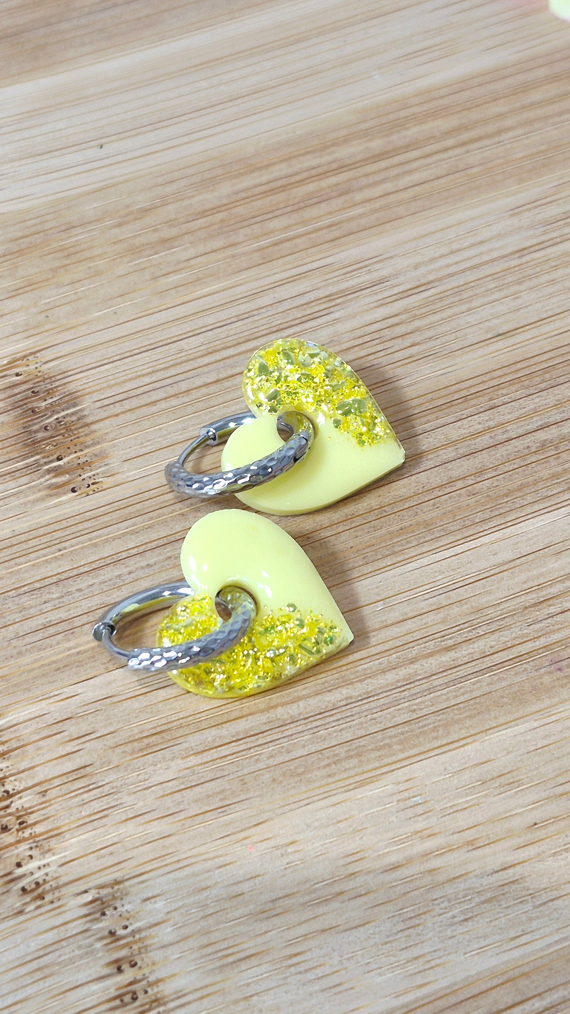 Coeurs avec paillettes (plusieurs coloris)