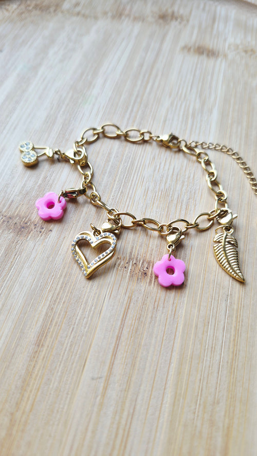 Bracelet charms collection pastel