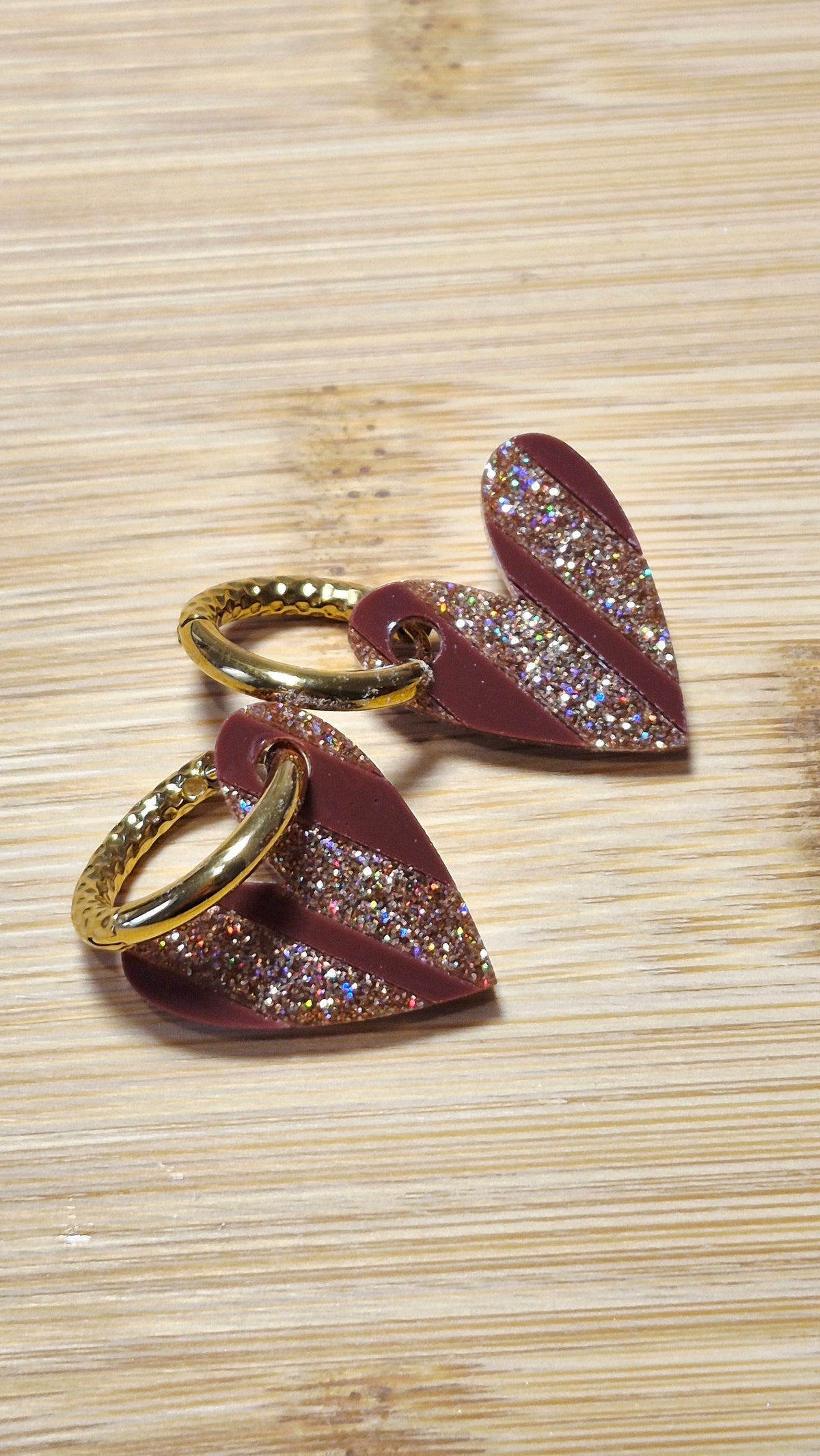 Coeurs Sofia rayés (plusieurs coloris)