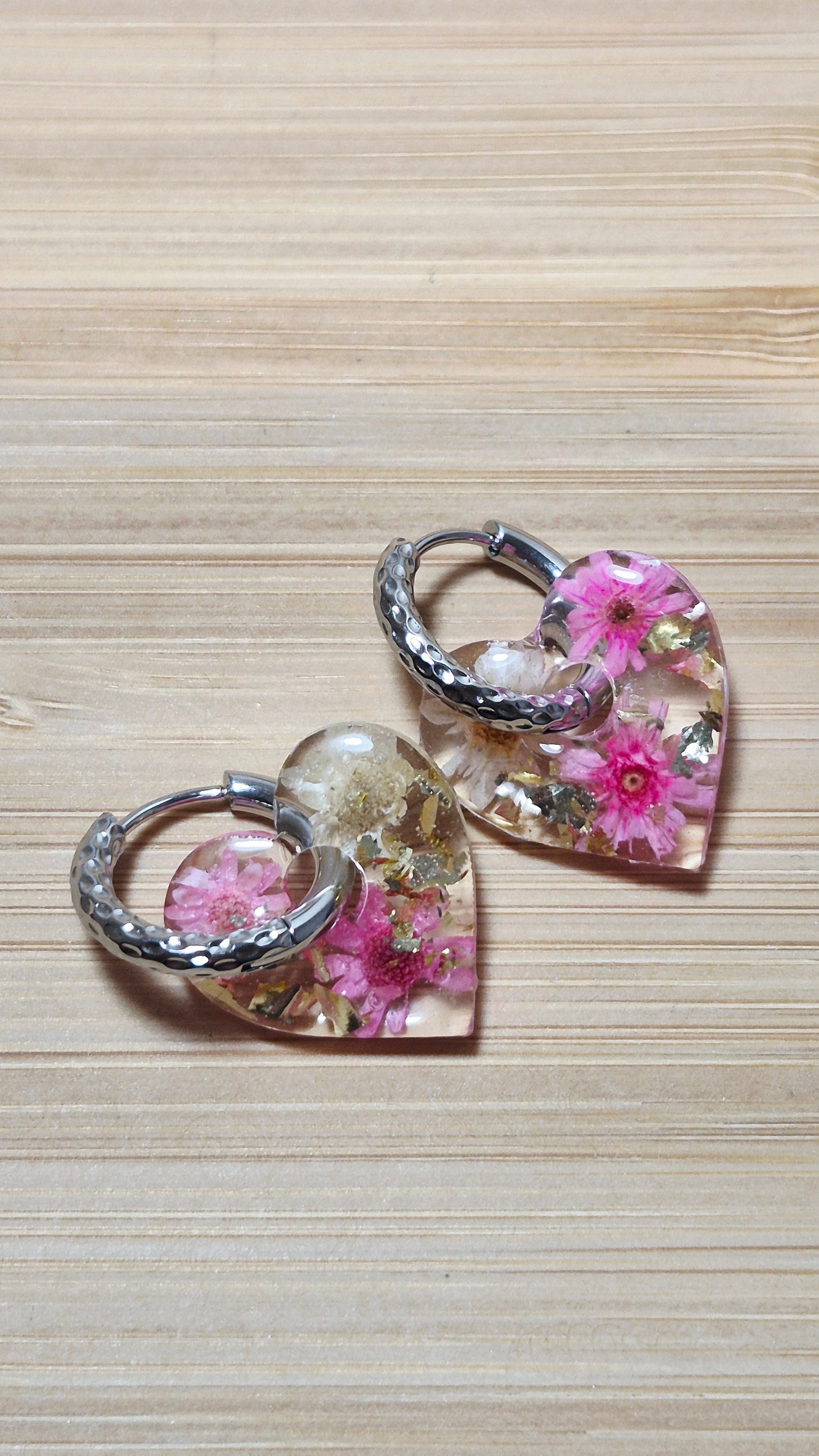 Transparentes et fleurs véritables (plusieurs modèles)