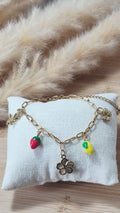 Bracelet charms fruits