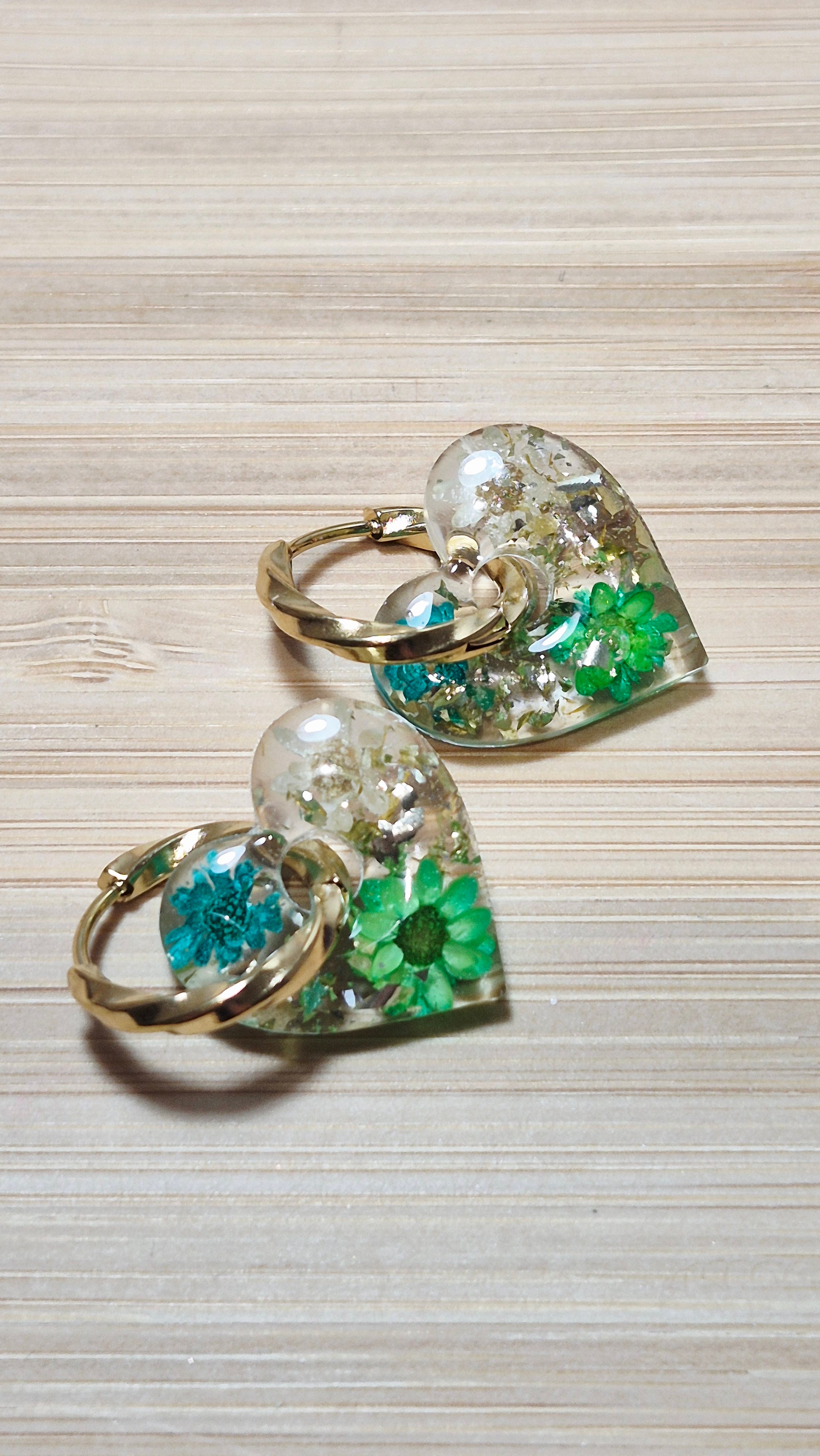 Transparentes et fleurs véritables (plusieurs modèles)