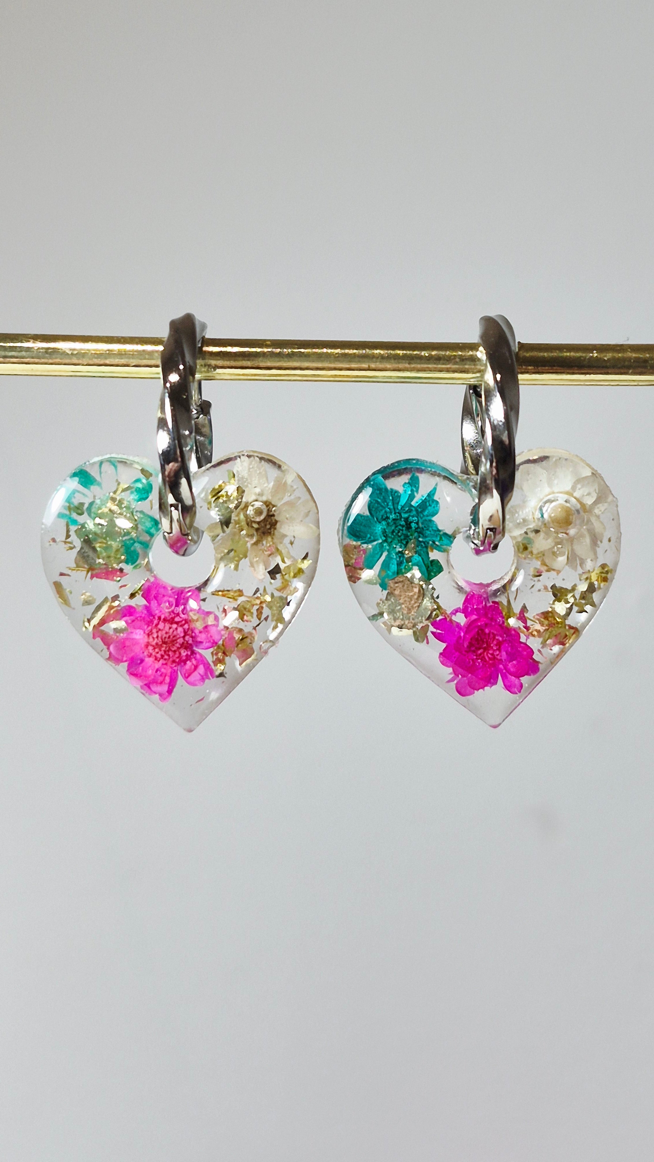 Transparentes et fleurs véritables (plusieurs modèles)