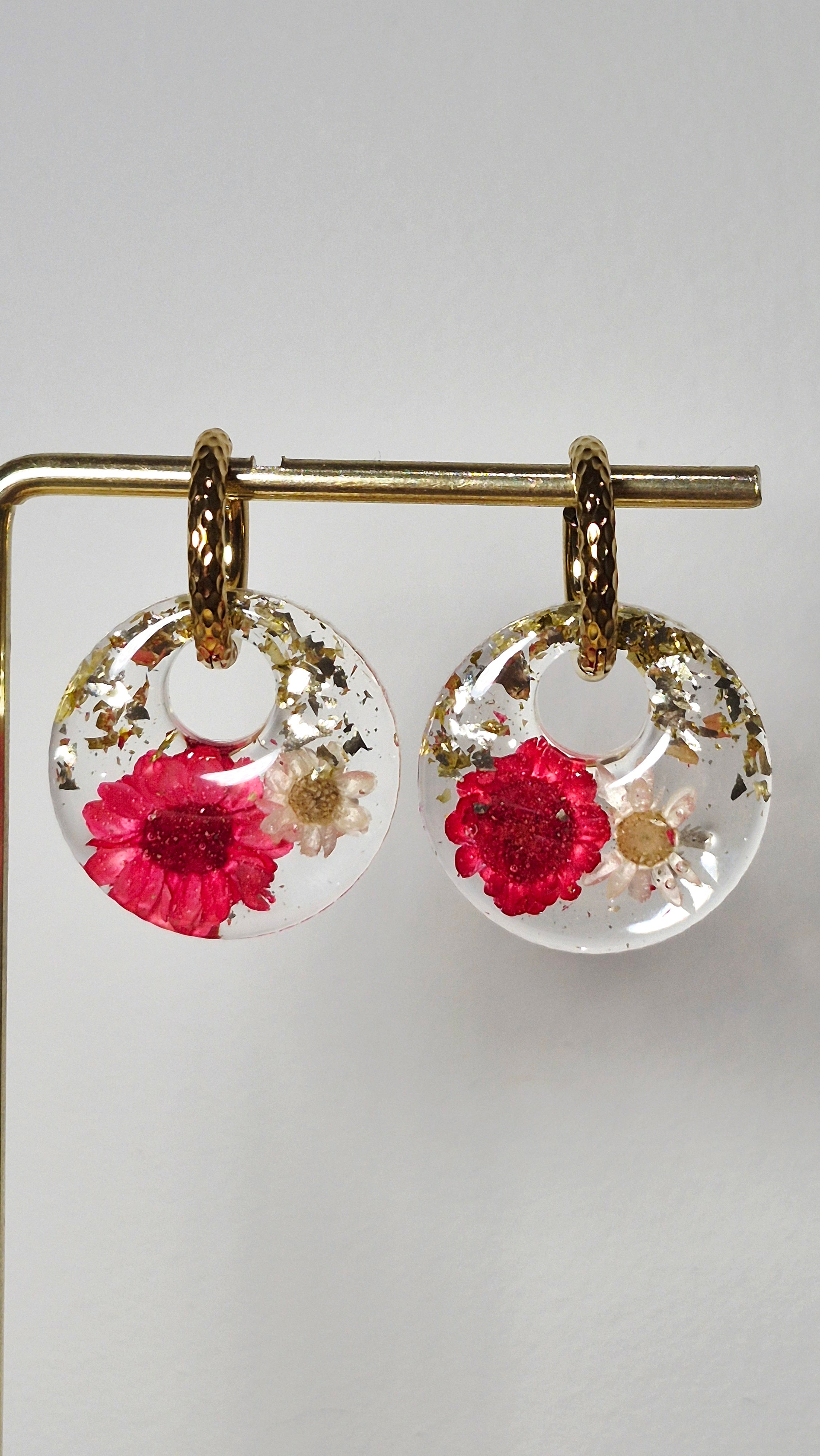 Transparentes et fleurs véritables (plusieurs modèles)
