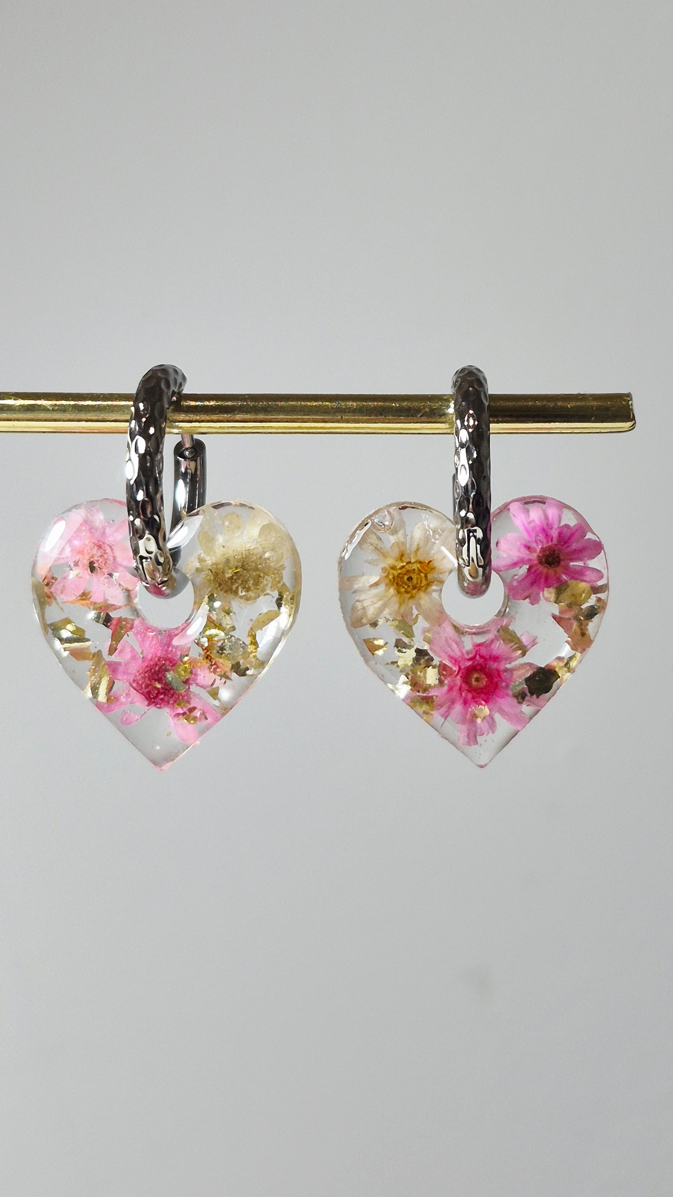 Transparentes et fleurs véritables (plusieurs modèles)