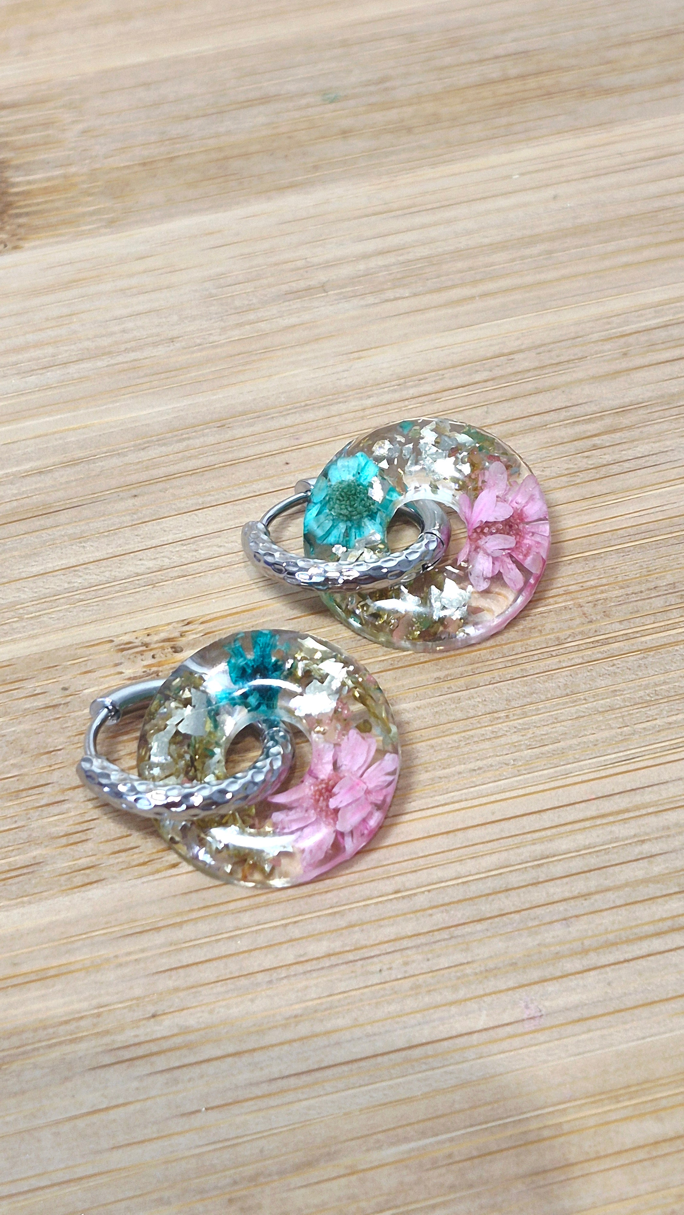 Transparentes et fleurs véritables (plusieurs modèles)